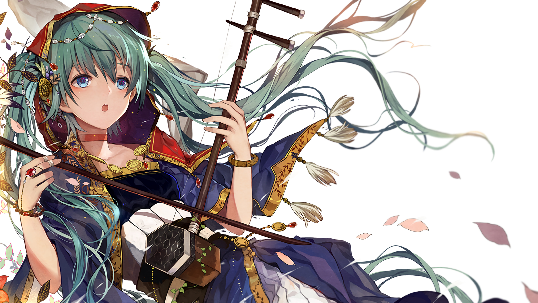 公主殿下拉二胡#二次元美图# #动漫美图