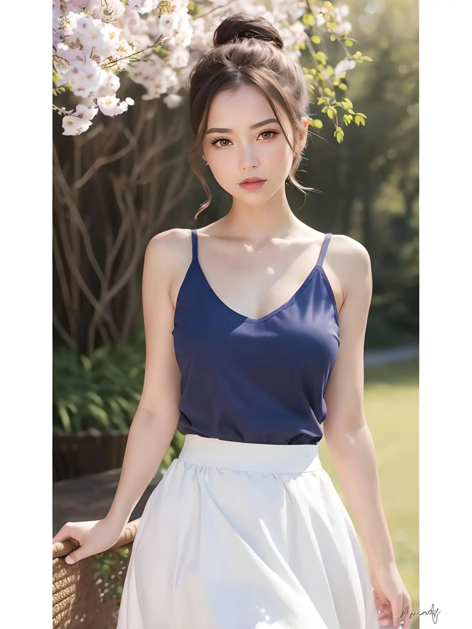 你的ai美女# #百度ai绘图黑科技# #ai作画