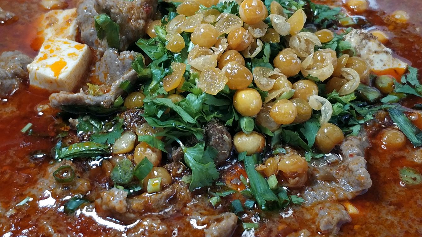 不用火锅底料,做出来的豆花牛肉一样麻辣鲜香