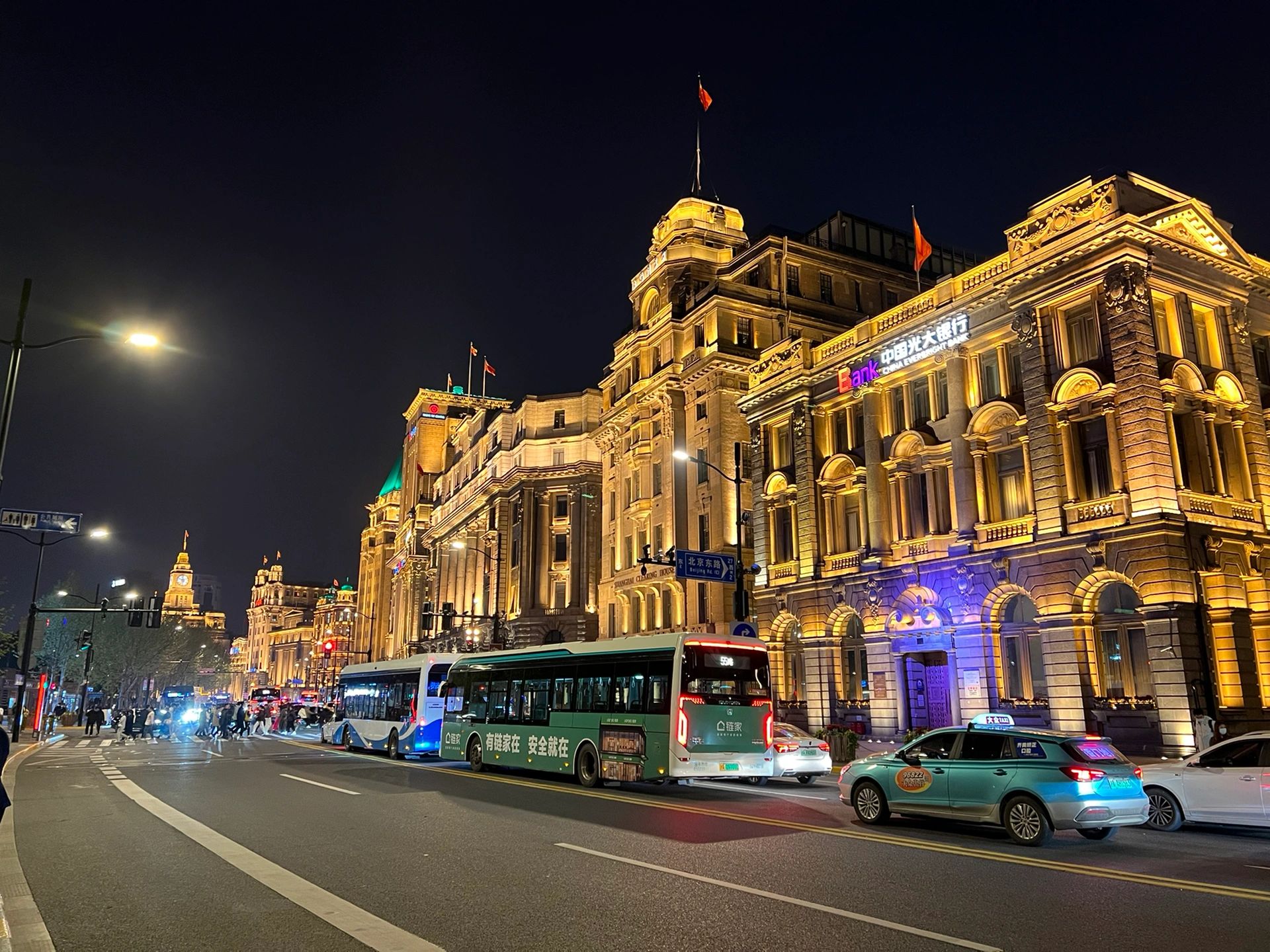 浦西外滩夜景图片