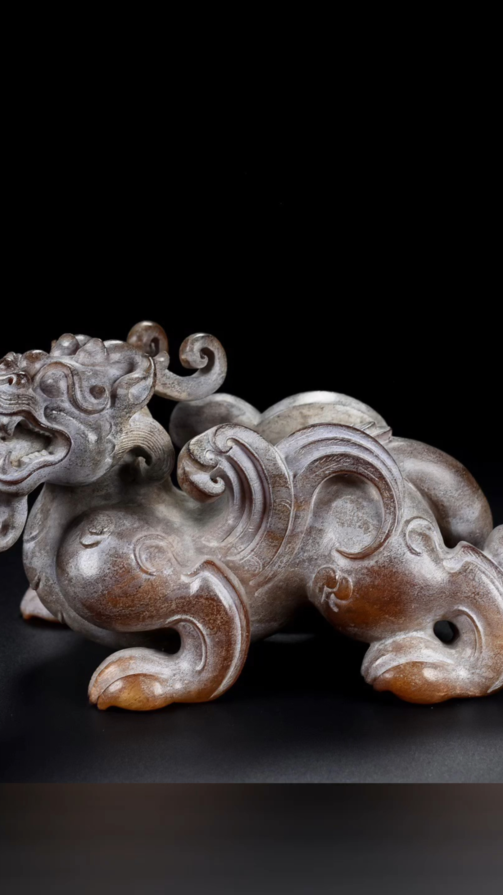 古玉老玉和田山料螭虎