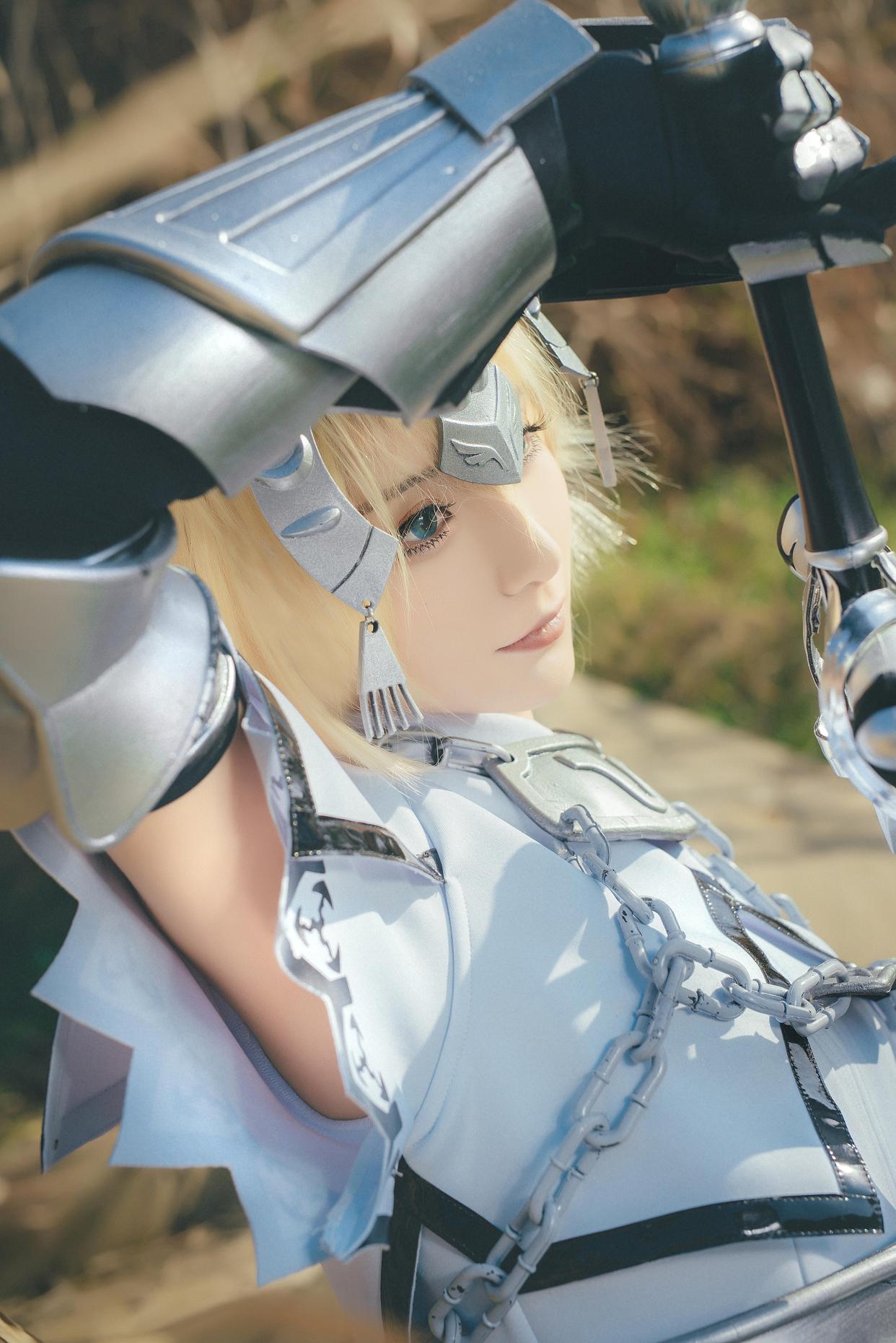 「fate/grand order」cos:白富美cos贞德,网友:果然好看