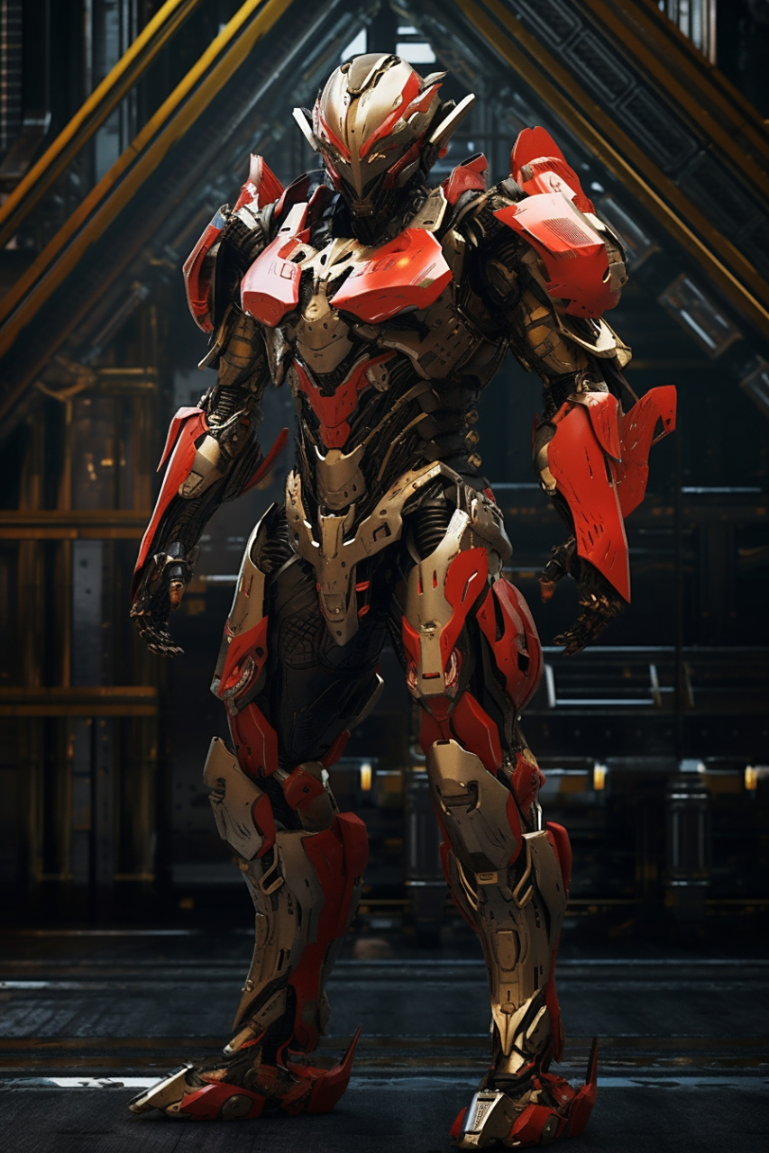 炫酷机甲战士#ai绘画# #机甲# #壁纸