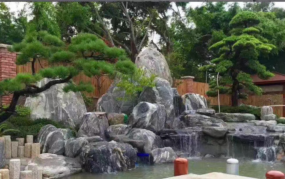 泰山石流水假山驳岸围边怎么做?