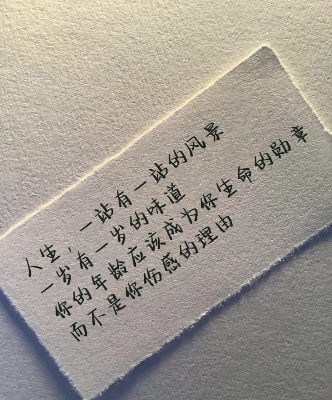 人生,一站有一站的风景,一岁有一岁的味道.