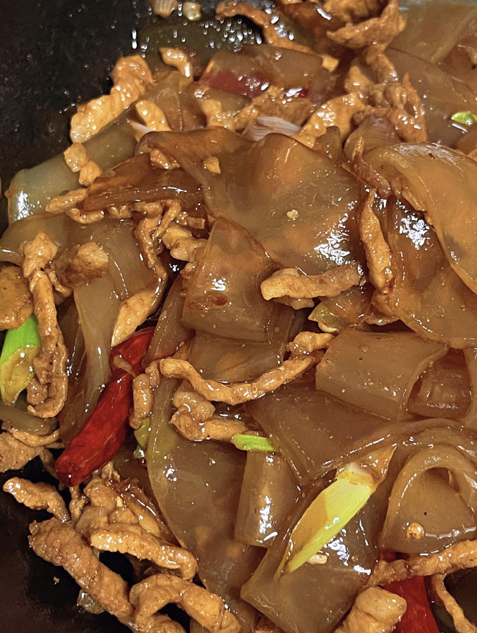 超级无敌好吃的家常菜下饭菜97拉皮炒肉丝|||口感劲道爽滑,大人孩子