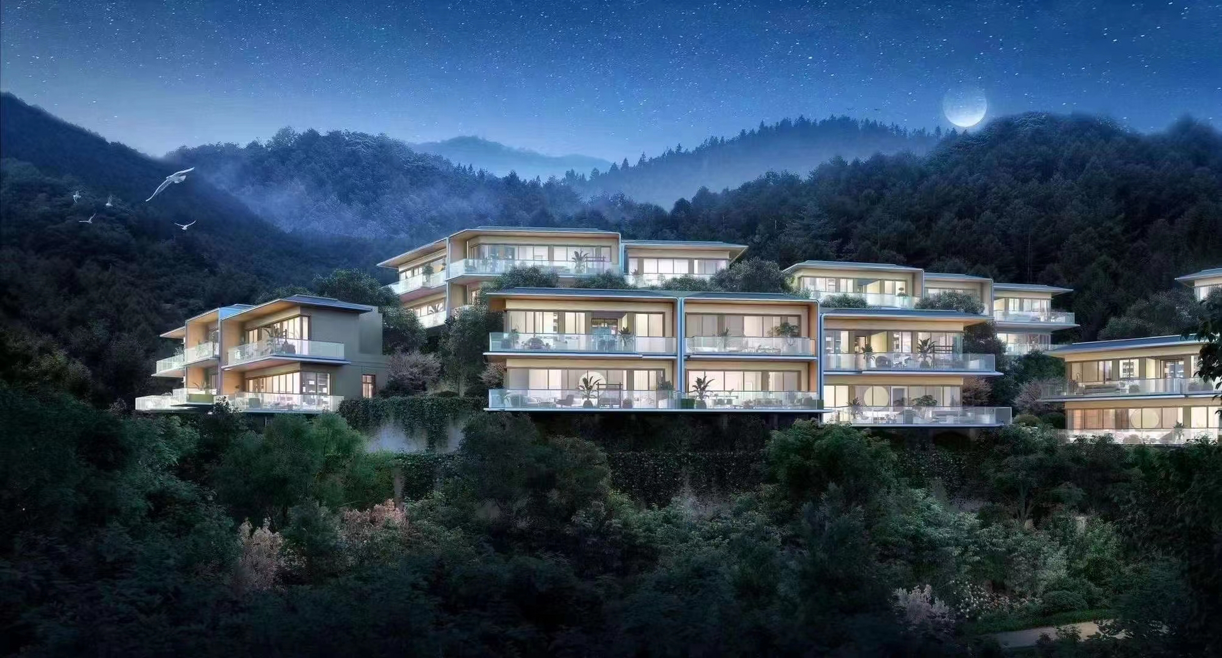 建在半山上的玻璃盒子, 安吉天使小镇——占地5000亩 精心打造原生态