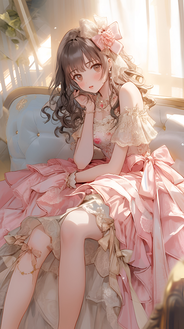 柔美怜惜的少女粉#二次元美图