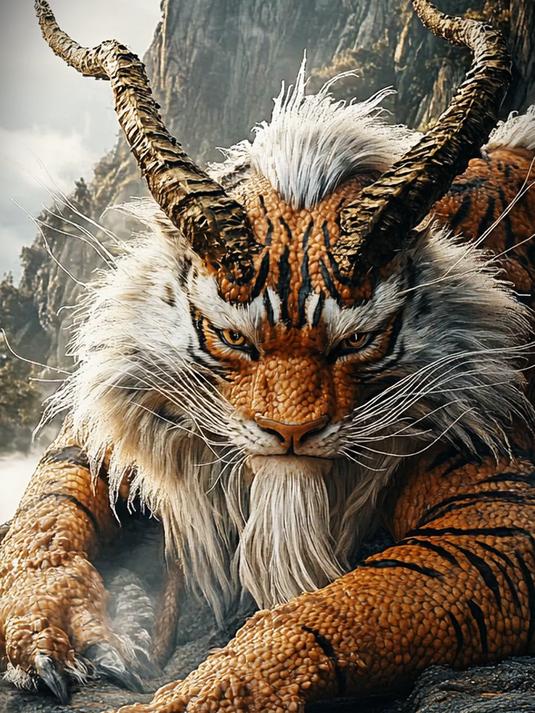 深山虎,最霸气的山海经神虎,神兽图鉴020