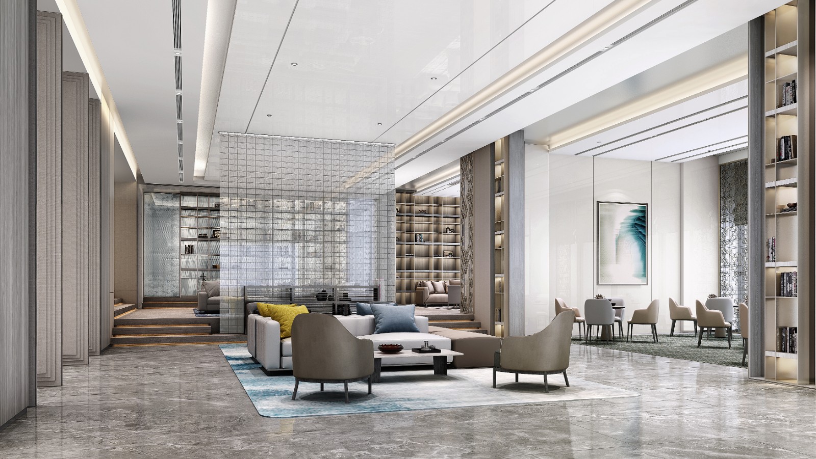 洽谈区效果图设计的特色和创意