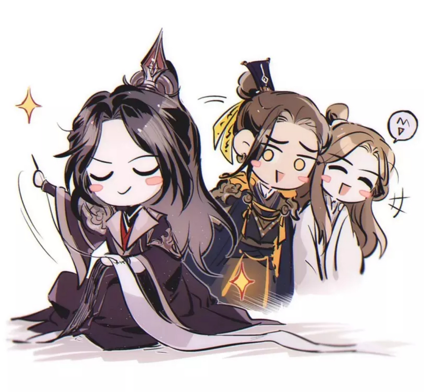 仙乐三傻  情妹一脸骄傲 #乐享周末分享吧# #天官赐福