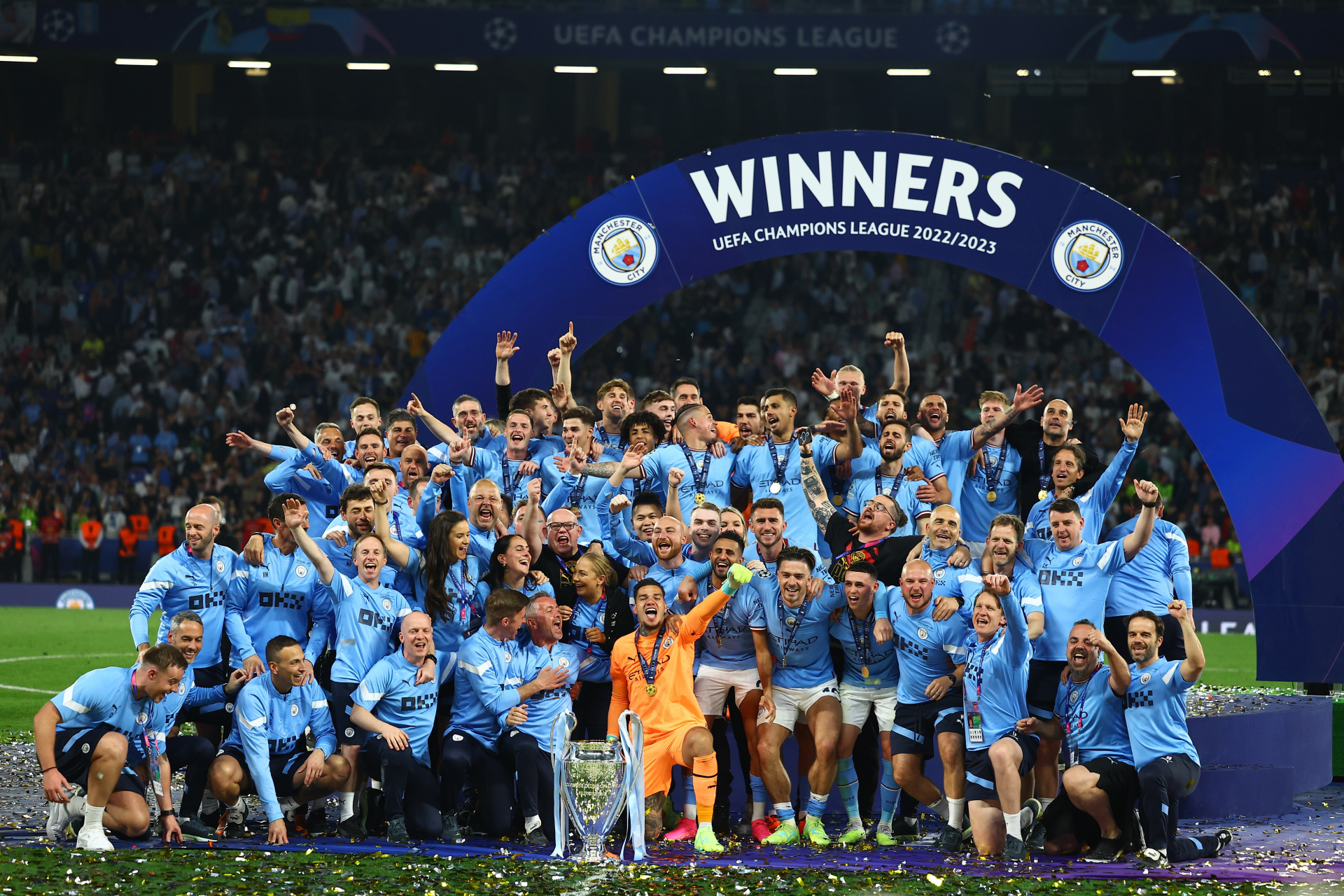 曼城于2023年6月11日赢得队史第一座欧冠冠军. #百家观赛团