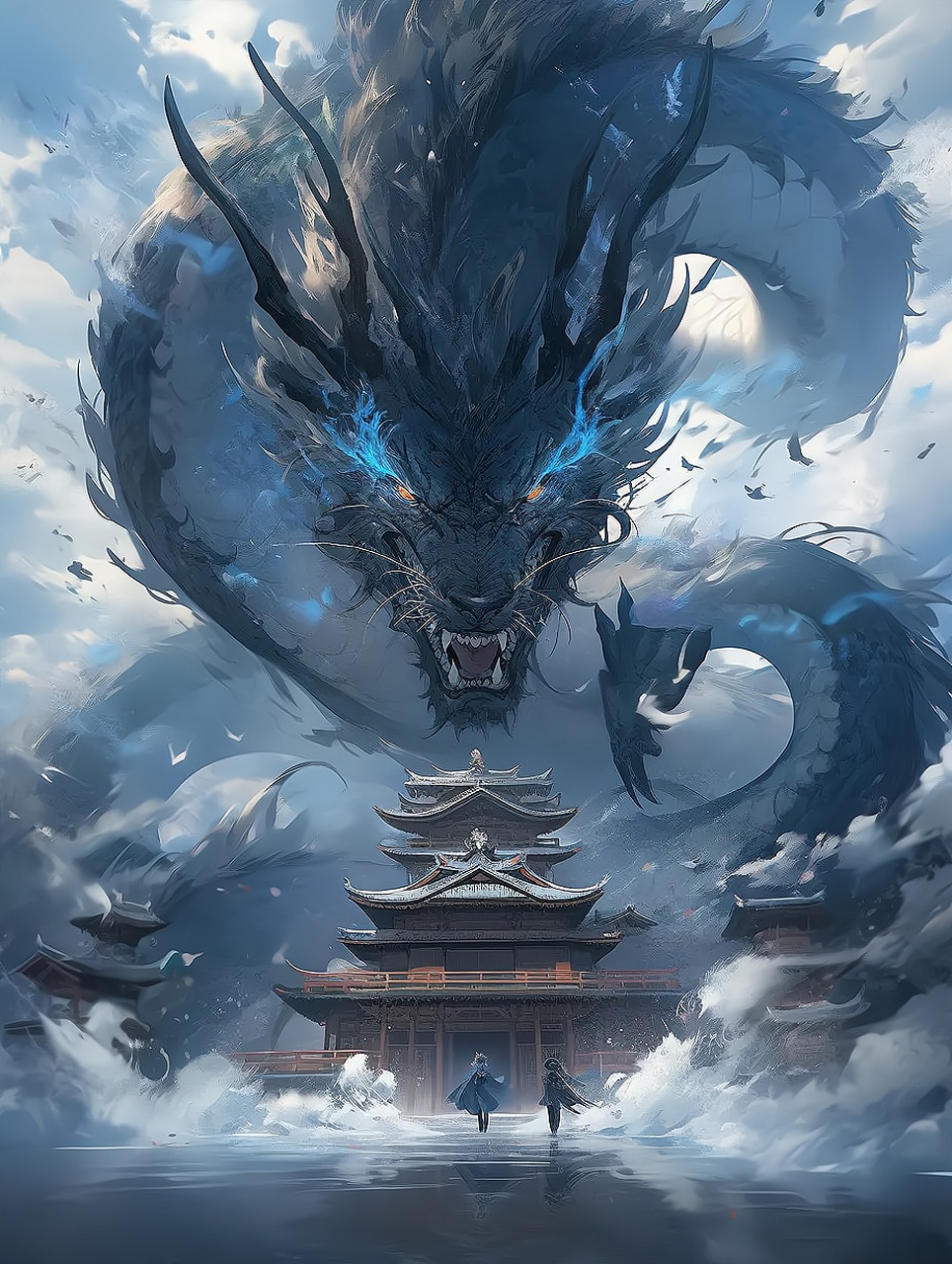 龙宫?或者是水淹陈塘关?#ai绘画# #神话