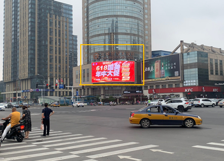 石家庄世纪大饭店户外大屏广告位招商实景画面欣赏