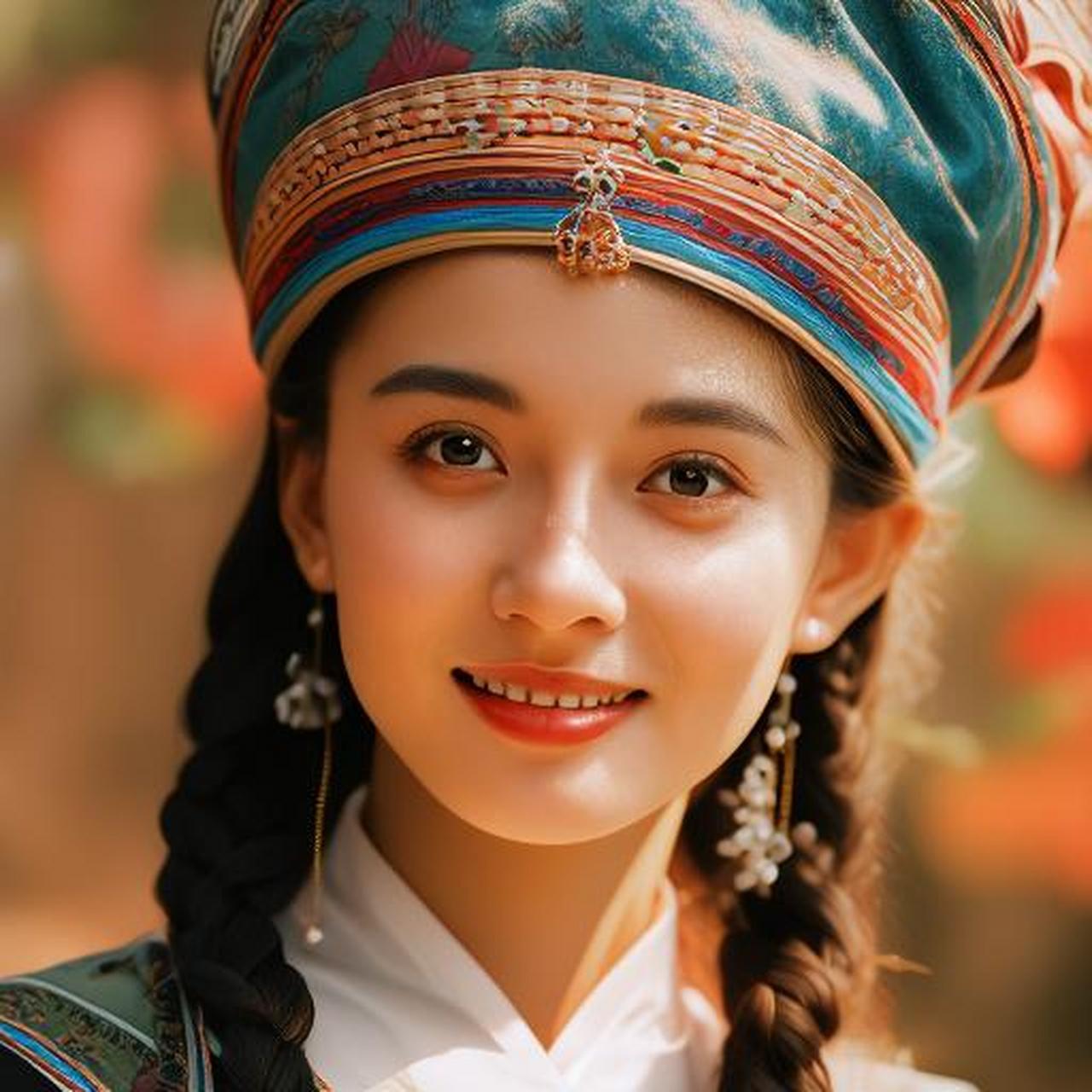 维吾尔族姑娘的穿着具有浓郁的民族特色,以下是一些常见的特点:   1.