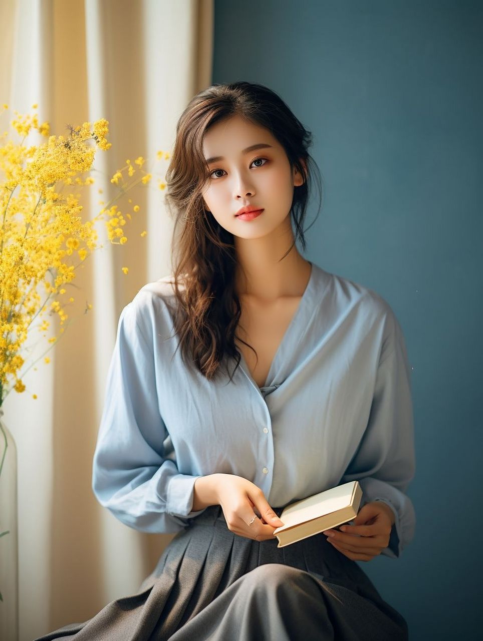 美女头像:清秀淡雅的妆容,优雅自信的姿态,尽显女人的魅力.