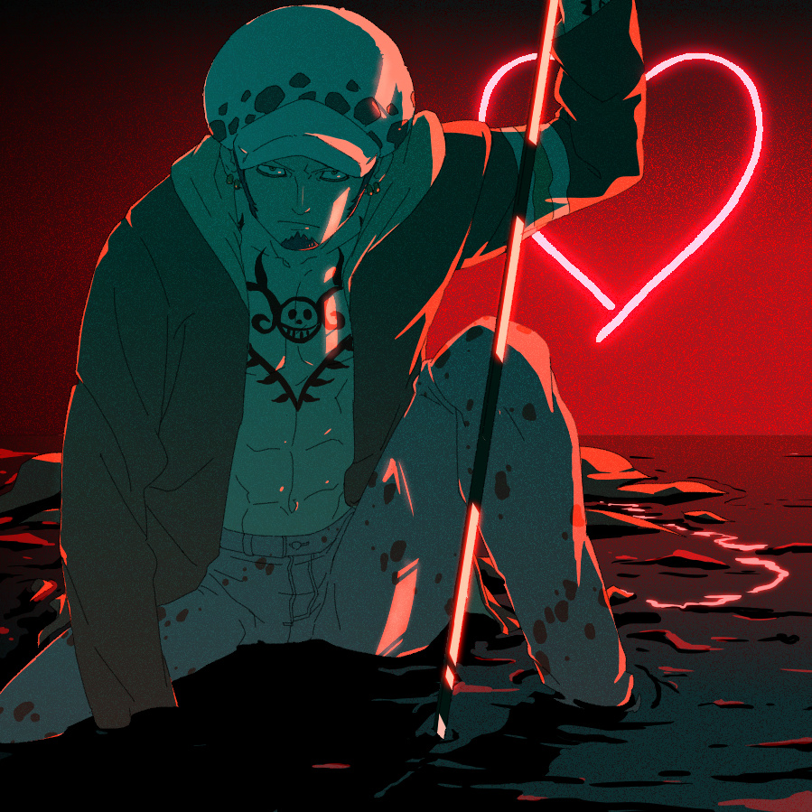 《海贼王》一组帅到爆炸的罗殿头像,今天是他的专场