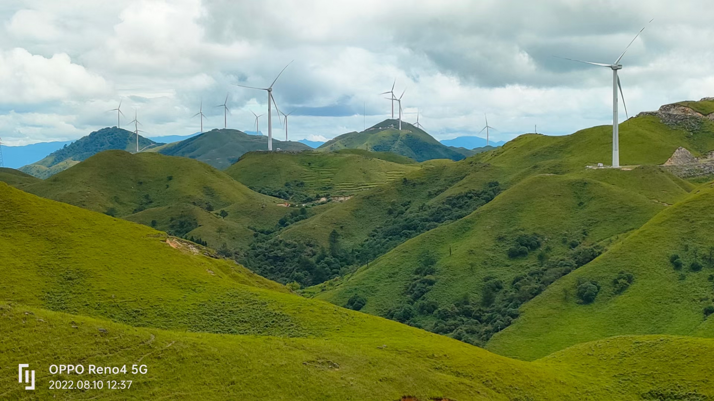 桂林龙胜小南山的美丽风光.