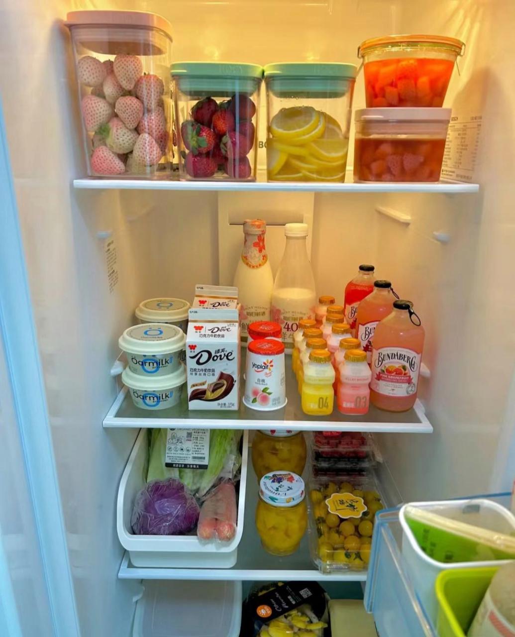 冰箱摆放# 我一直想拥有的冰箱,整整齐齐干干净净,里面什么都有是不