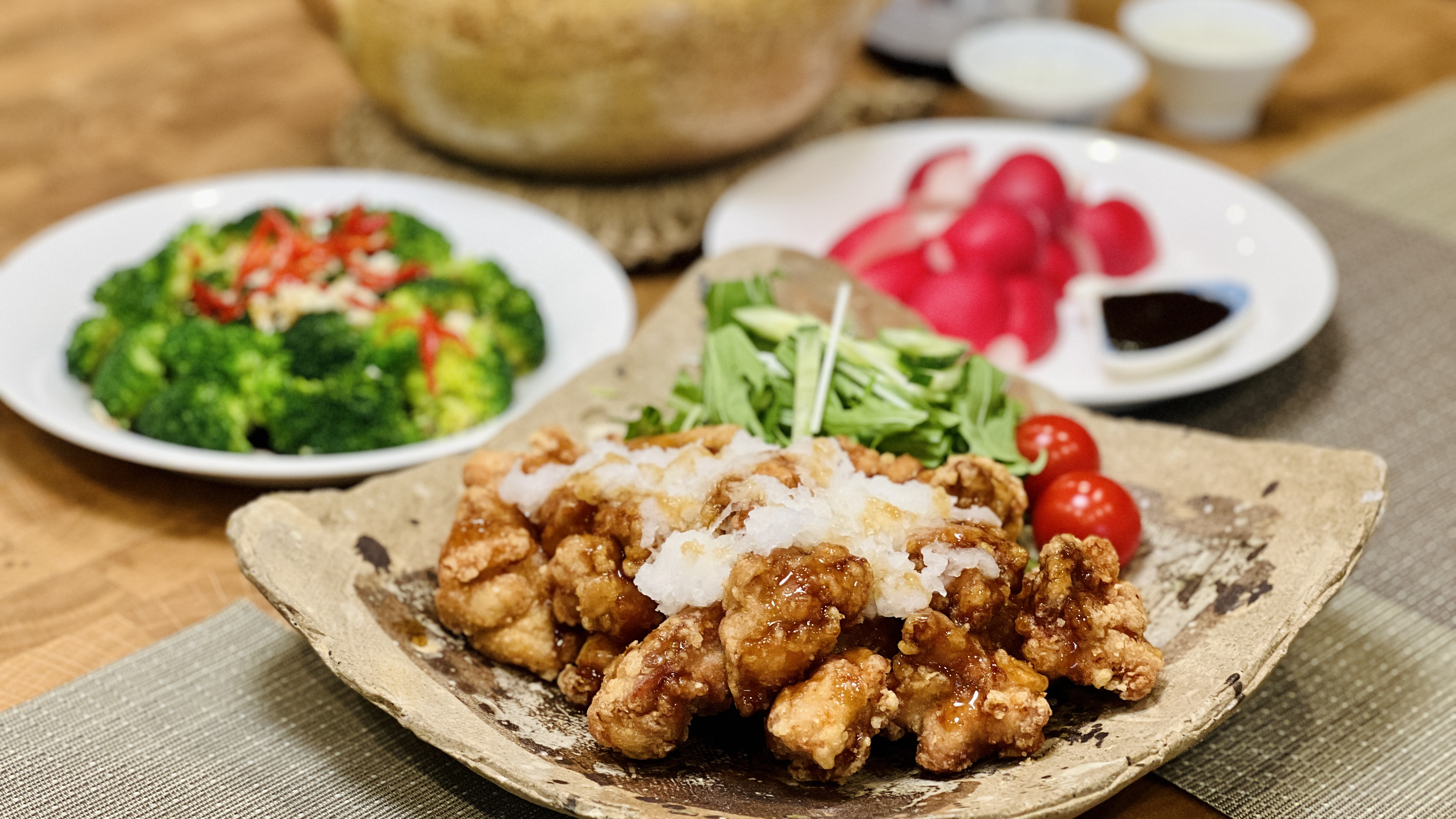 丸子的日式家常菜,黑醋汁脆皮炸鸡块