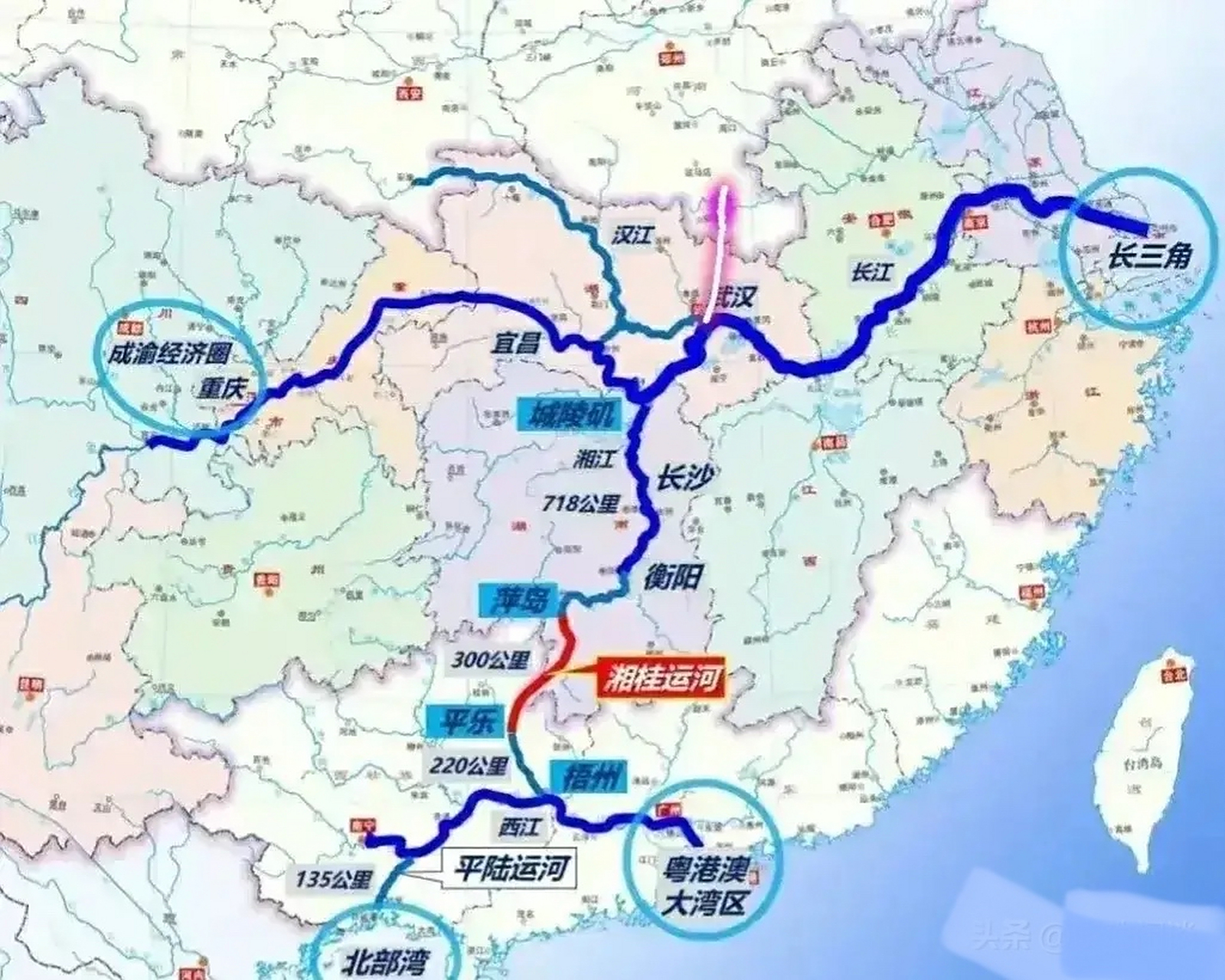 目前内河航运的重要性越来越高,各内陆省份都要积极规划自己的内河