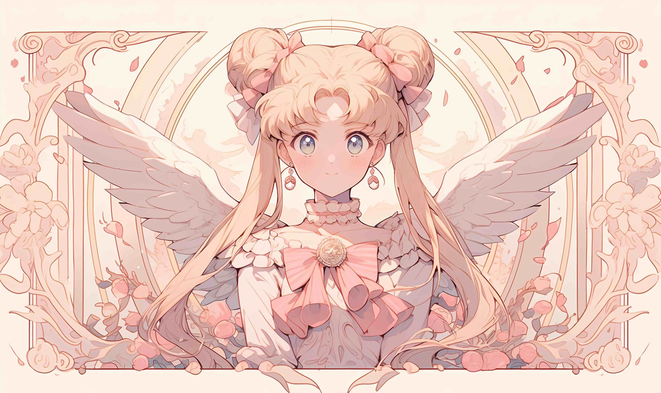 粉粉的少女壁纸谁不爱呢