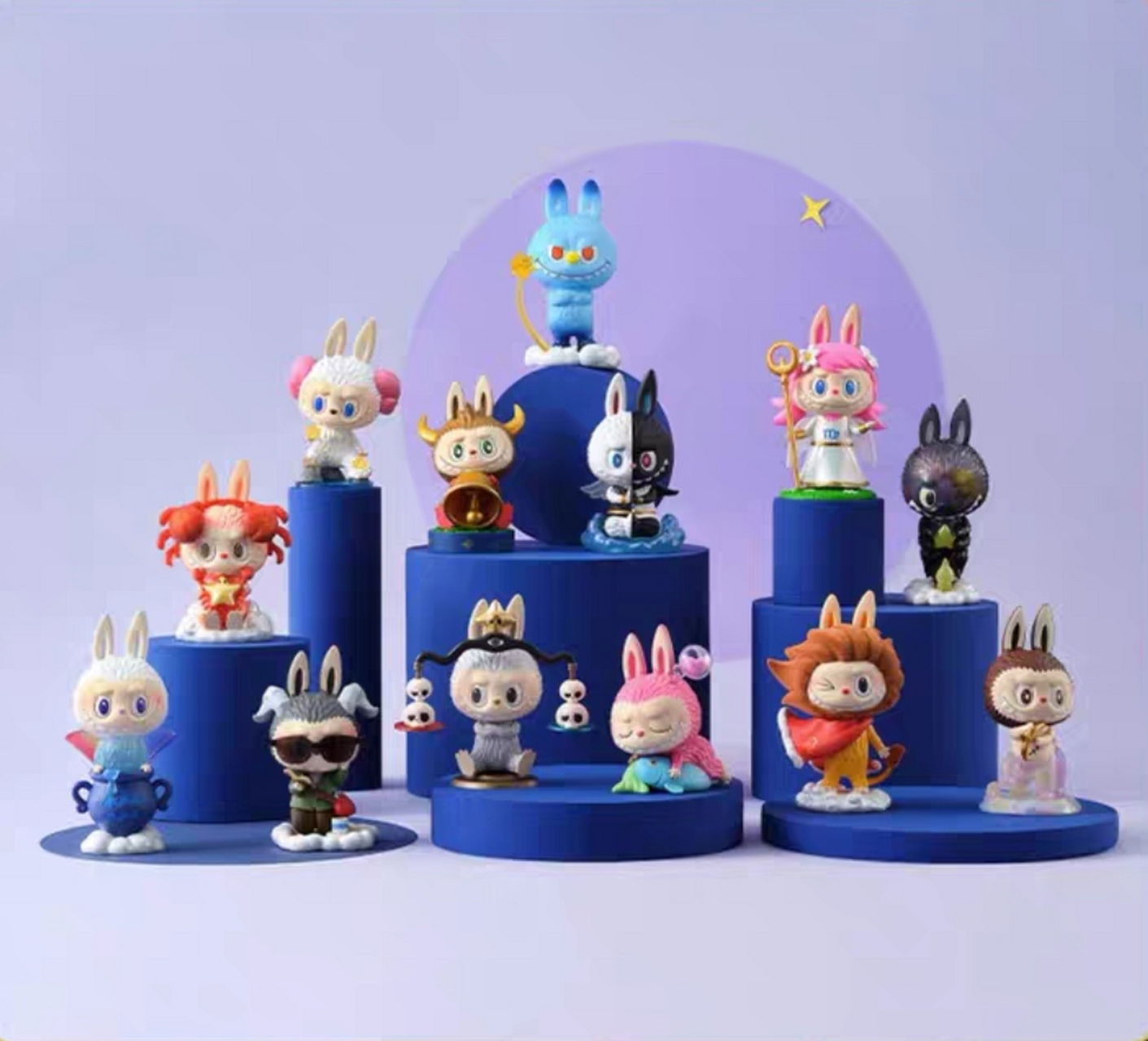 popmart 泡泡玛特 the monsters 星座系列手办盲盒手办潮流摆件(1)