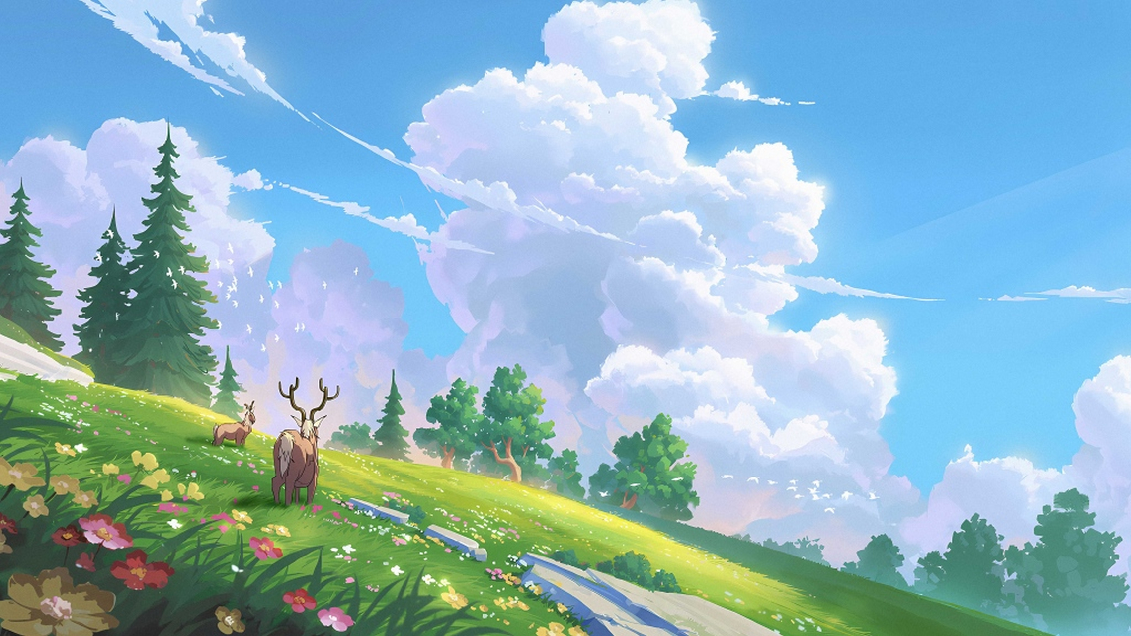 各种好看的二次元动漫场景,不管是室内场景还是田野山间,不管是星辰