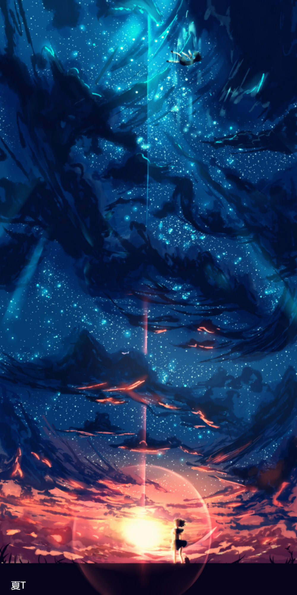 今日星空(图源来自p站)