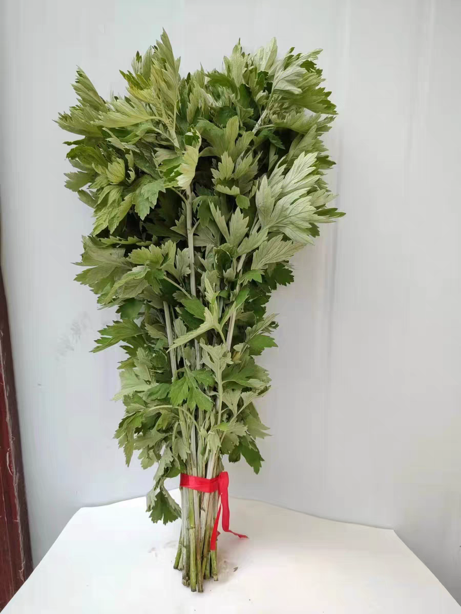 端午节新鲜艾草整棵艾叶挂门上长条艾叶草整把全株带杆艾蒿叶驱蚊