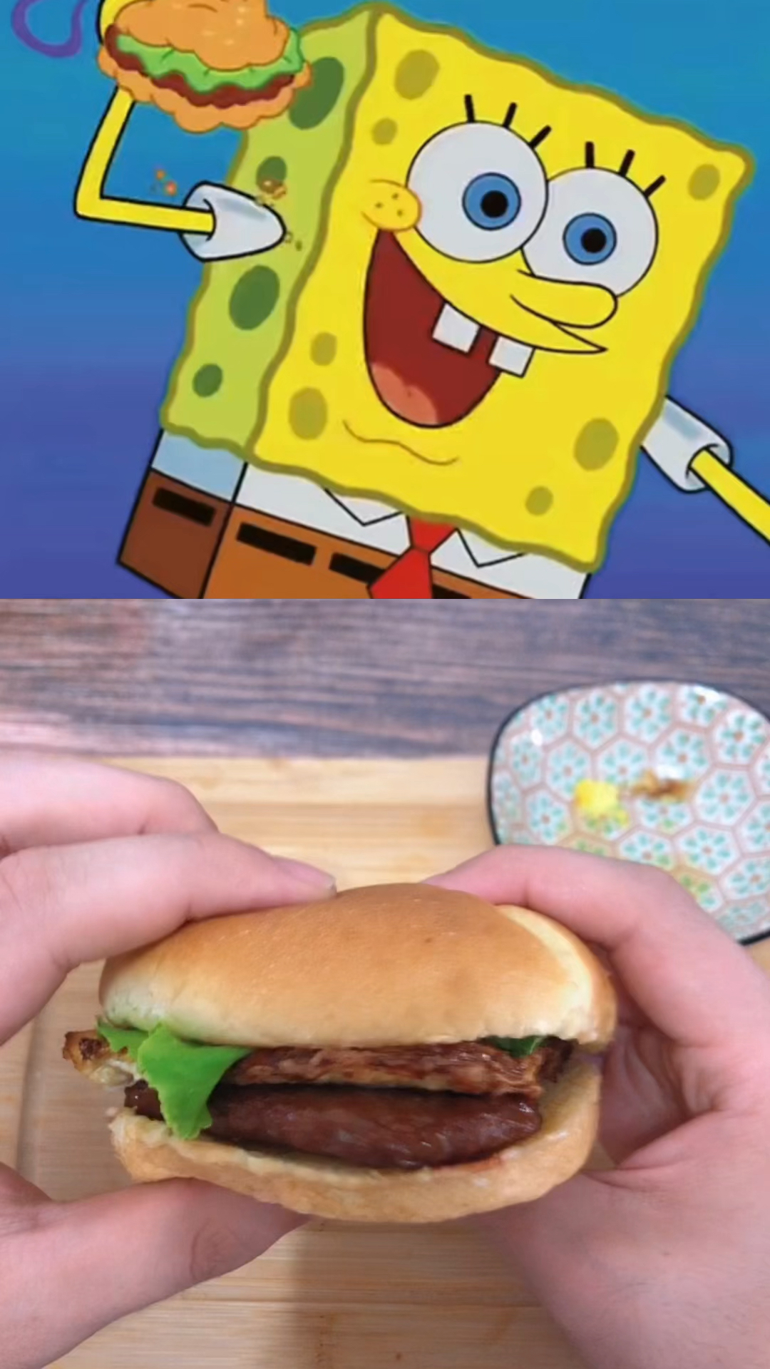 和海绵宝宝一起做汉堡吧