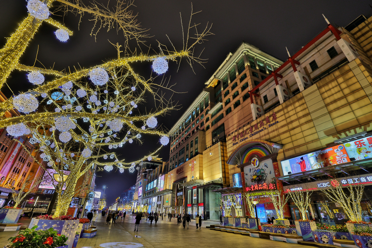 北京王府井一条街图片