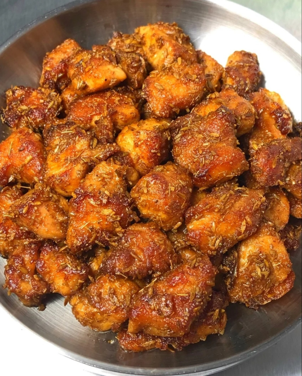 孜然鸡丁,在家实现烧烤自由.