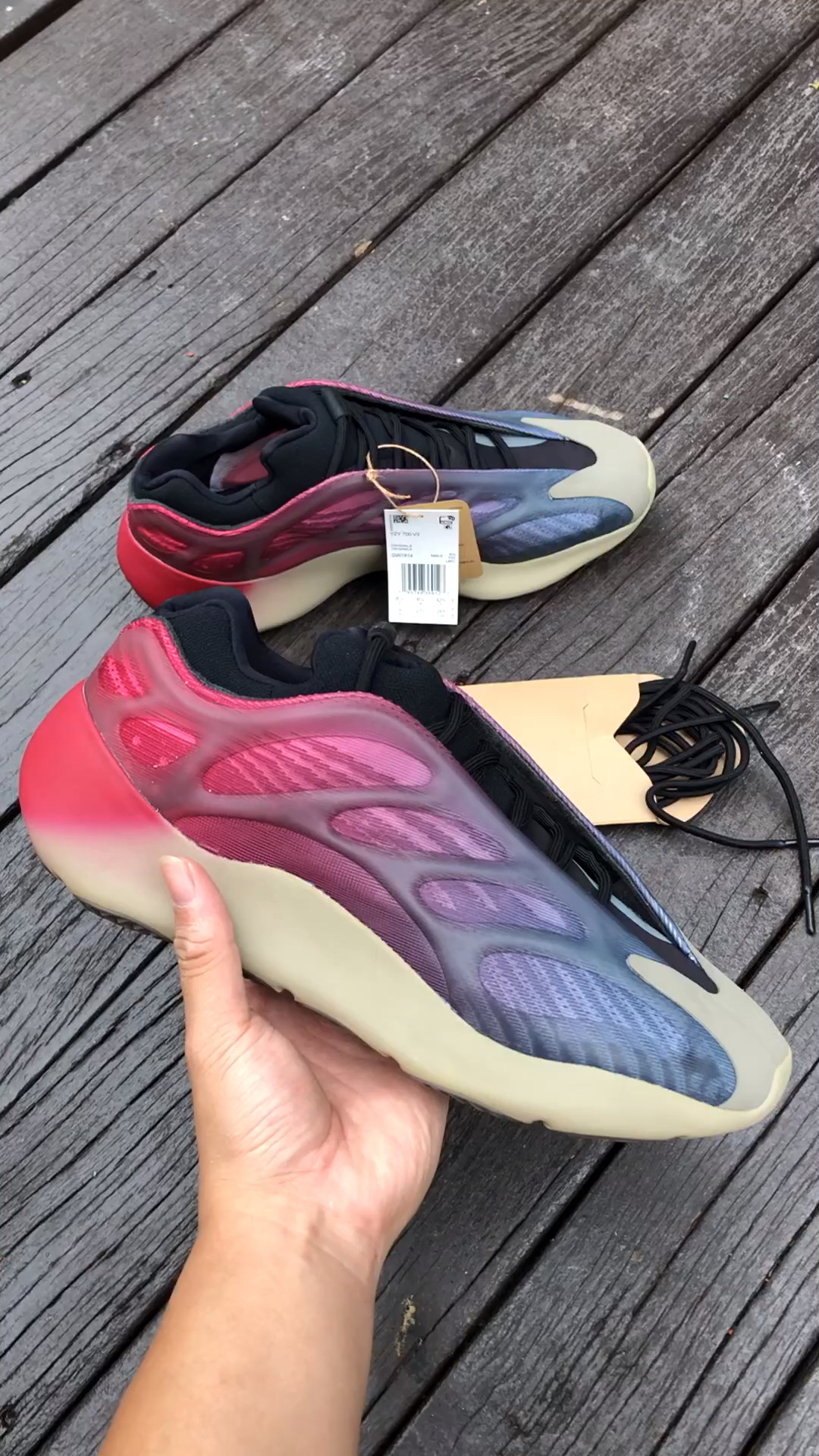 椰子700v3渐变配色细节鉴赏