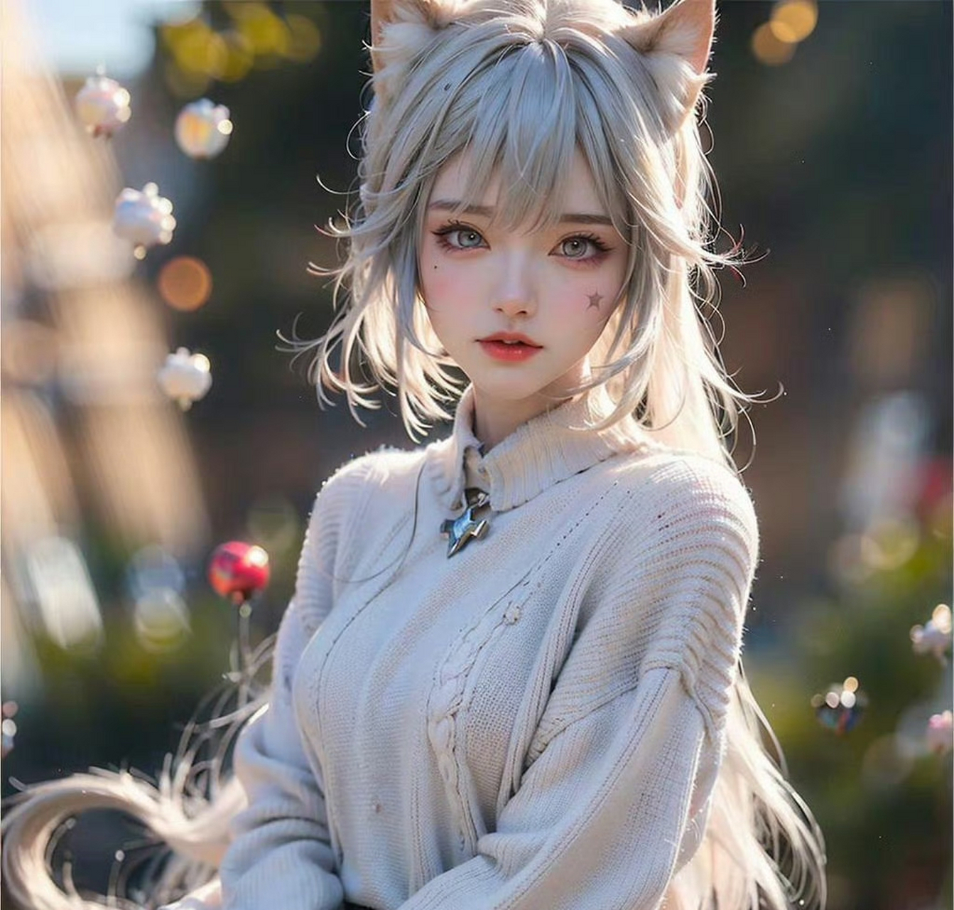 酷比猫耳少女动漫头像 #百度创作灵感中心