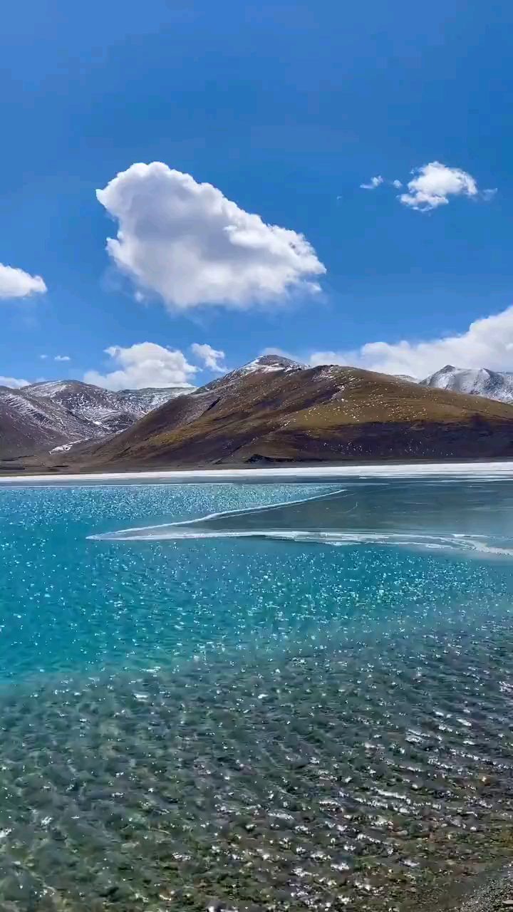 冬季的羊湖,不一样的美