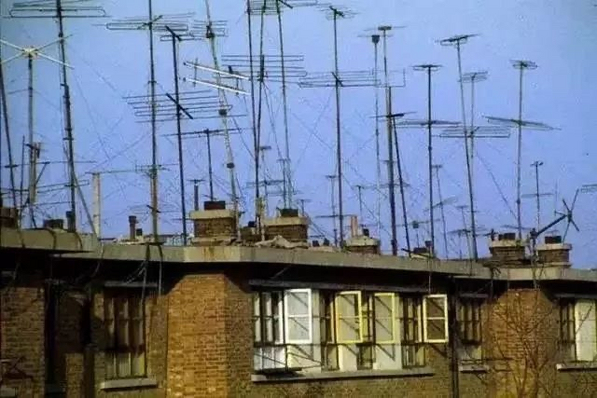 以前的老电视天线.