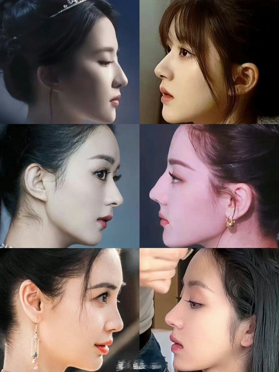 女明星的侧颜谁的更优越