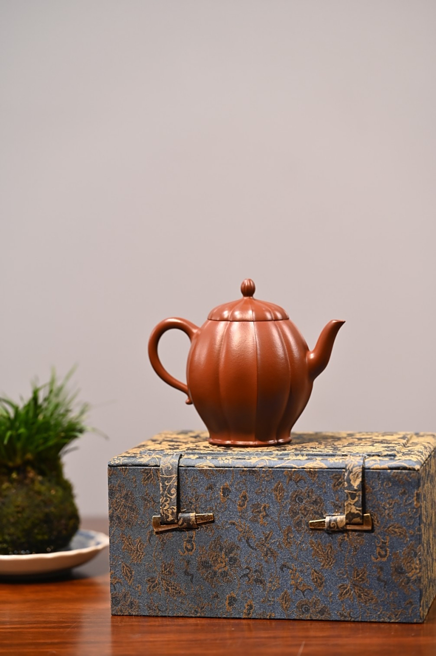 【葵菱】  原矿朱泥,260cc#宜兴紫砂壶# #全手工