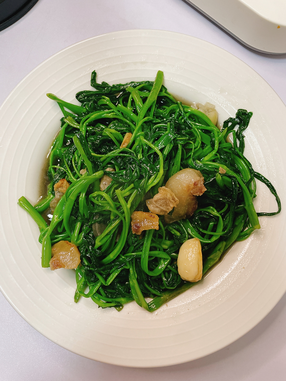 潮汕家常菜 土豆酸菜焖黄豆 清炒空心菜 海鲜大杂烩 家常做法简单美味