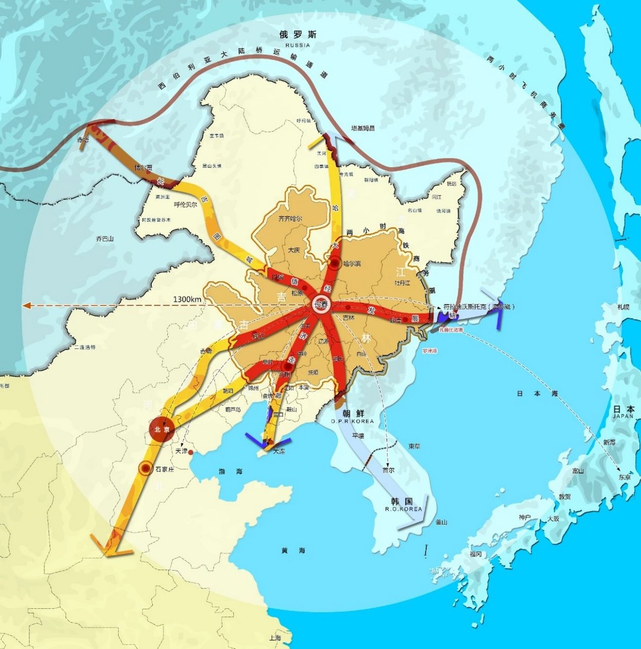 长春【长春都市圈最新规划图发布,从两小时经济区到半小时经济区