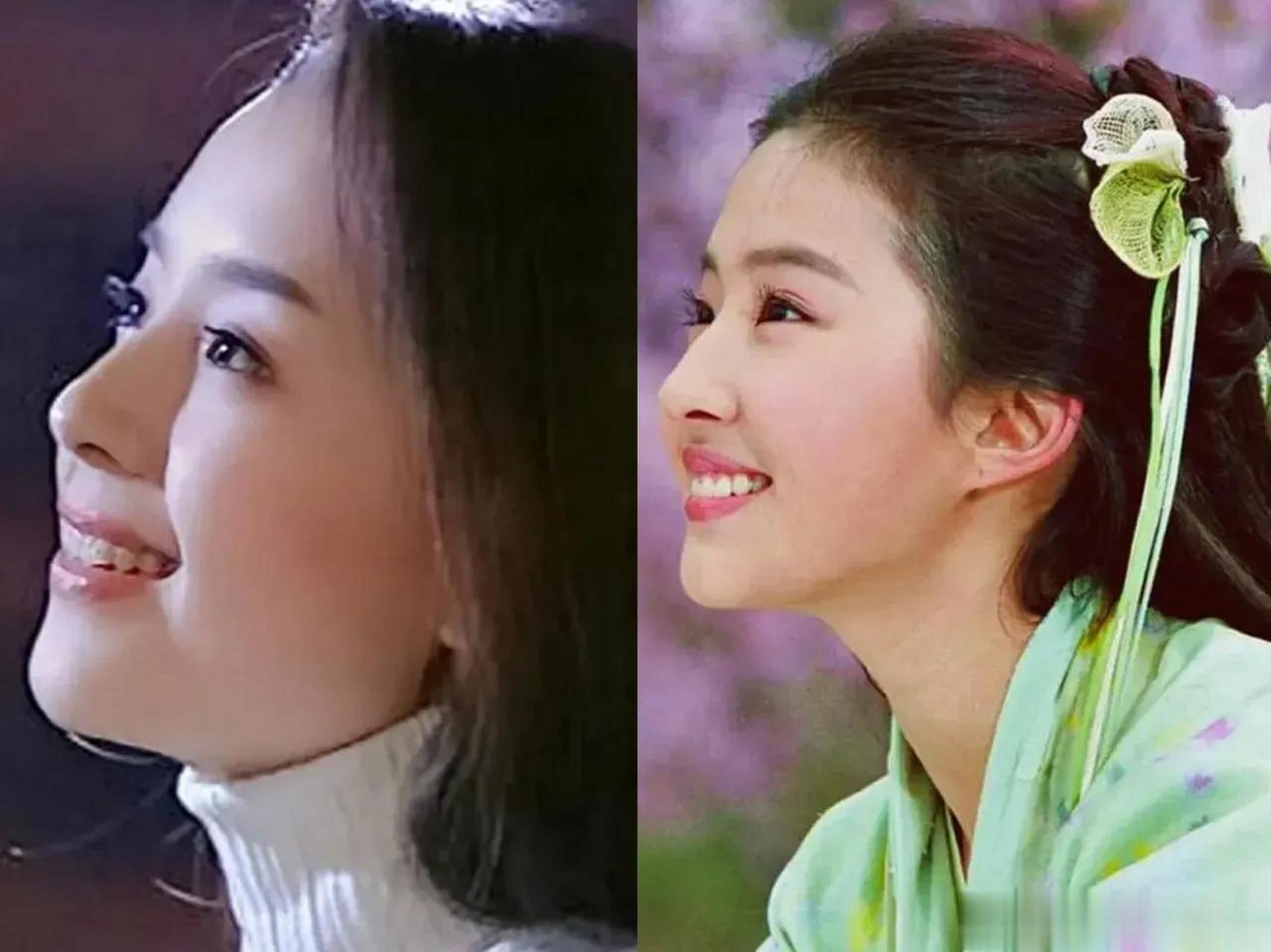 当董洁遇上刘亦菲,好像董洁更胜一筹,可惜她花期太短,不然和刘亦菲还