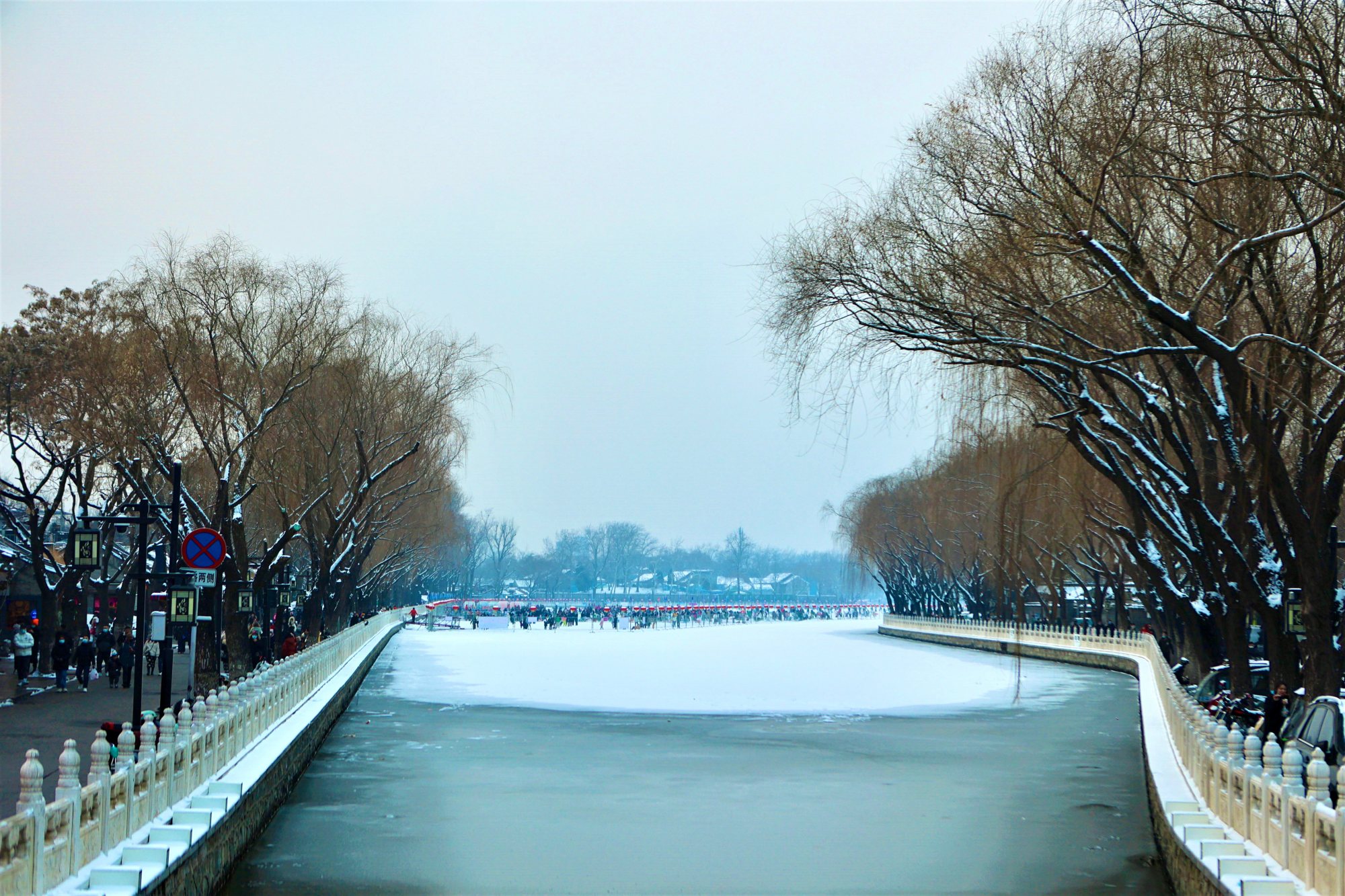 什刹海雪景图片图片