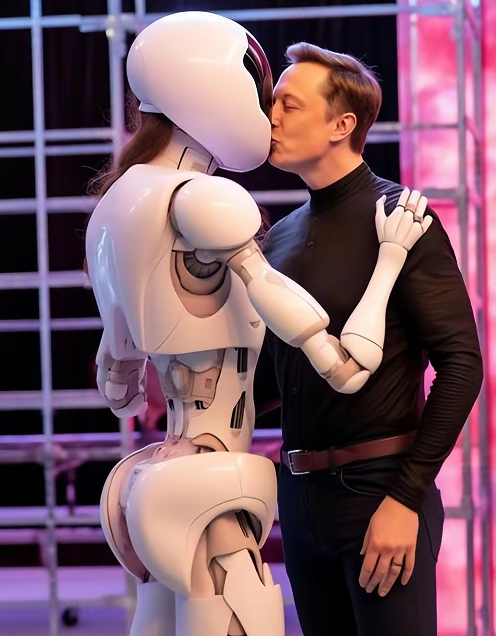 近日,一组照片在互联网上迅速传播开来,图中马斯克与一个人形机器人