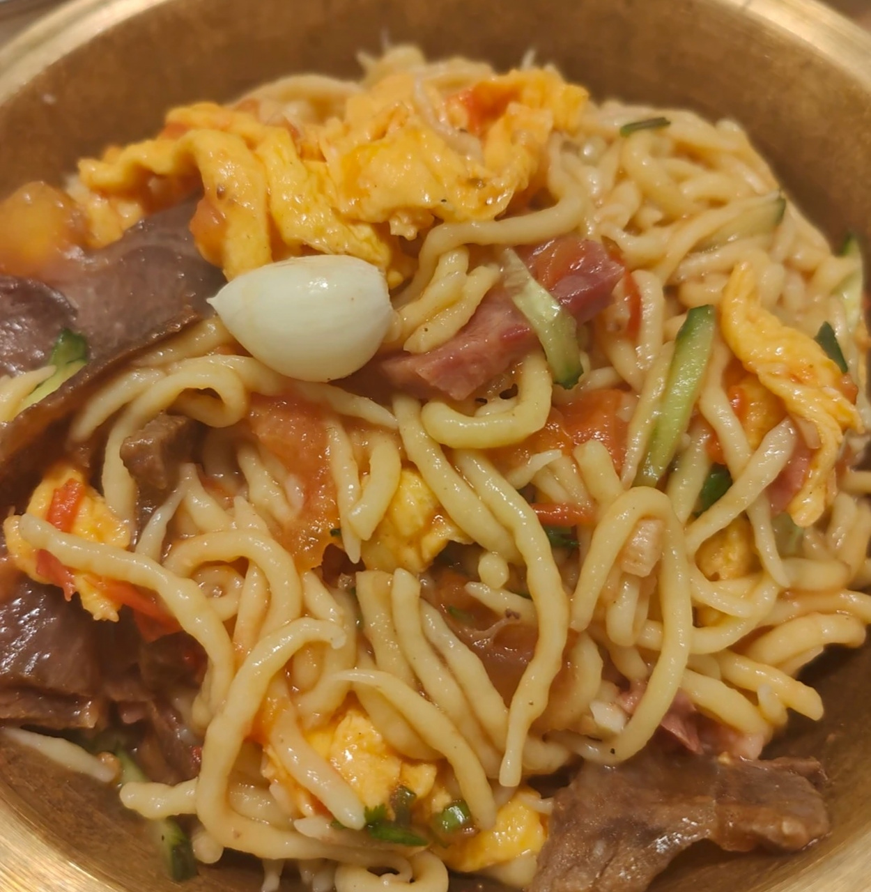 晋菜分享第二天  豆面抿面是以豆面,面粉为主要食材制作的面食,是