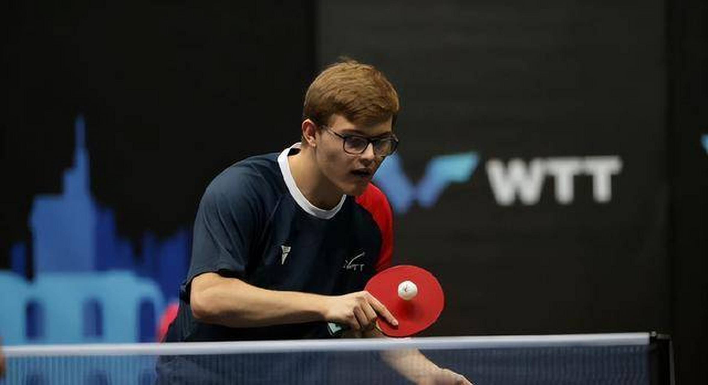 艾利克斯一勒布伦战胜世界第六  wtt新乡冠军赛,男单1/8决赛,法国艾利