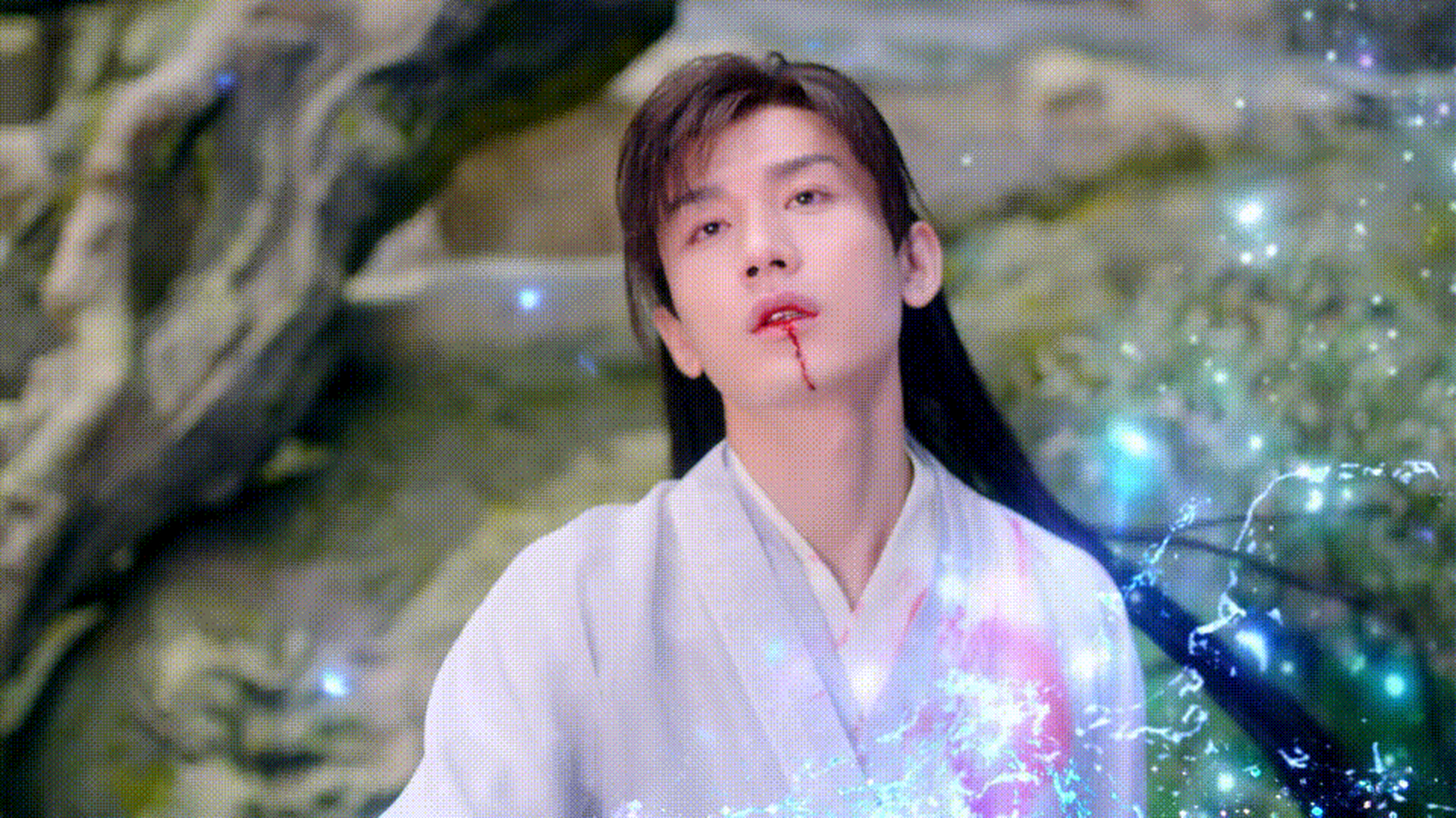 李莲花,应渊,司凤,谁是谁都不管了,总之一直在吐血.#莲花楼# #成毅