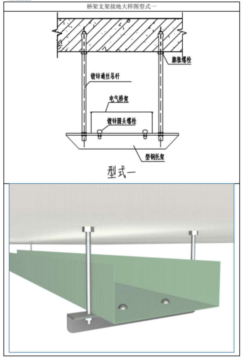 屋面桥架支架做法图片