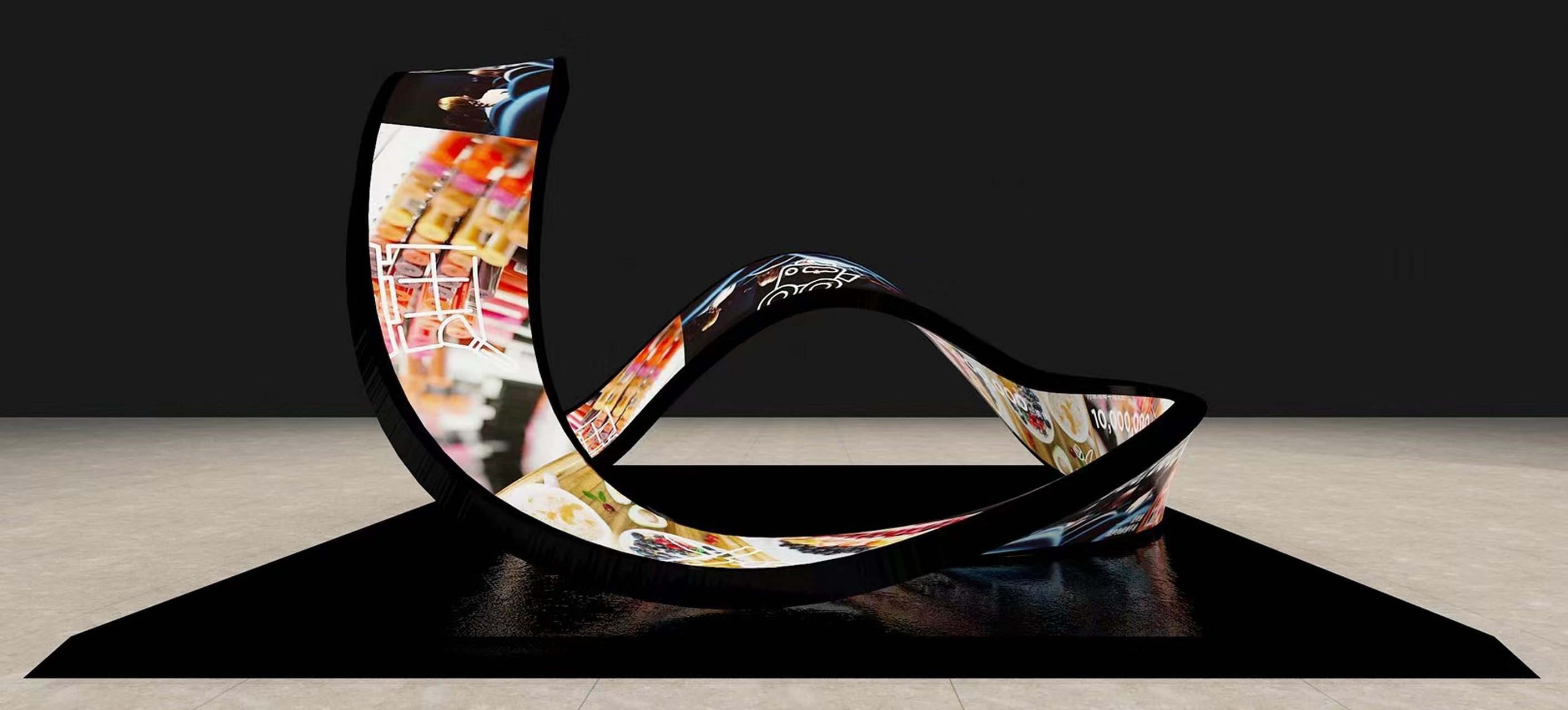 艺术装置led柔性显示屏 #led屏厂家# #led显示屏生产厂家# #助我上