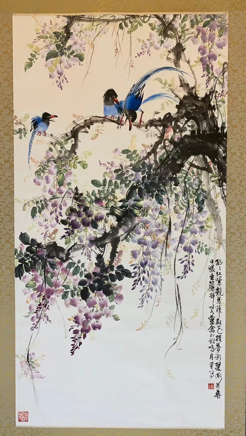 「台湾画家」著名女画家陈月裡花鸟画作品